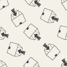 delivery doodle seamless pattern background N10