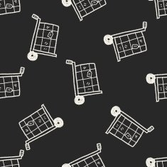 delivery doodle seamless pattern background N12