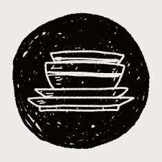 dishes doodle N11