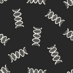 Doodle Gene seamless pattern background N2