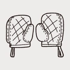 Doodle kitchen Gloves N6