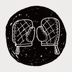 Doodle kitchen Gloves N9