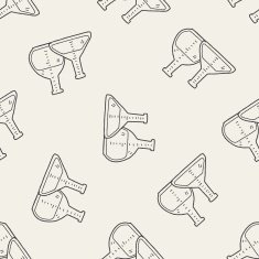 Doodle Test tube seamless pattern background