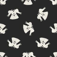 dress doodle seamless pattern background N12