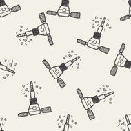 drill doodle seamless pattern background N9