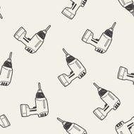 drill doodle seamless pattern background N10