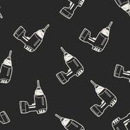 drill doodle seamless pattern background N12