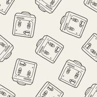 drink machine doodle seamless pattern background
