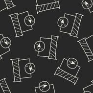 Electric science doodle seamless pattern background N2