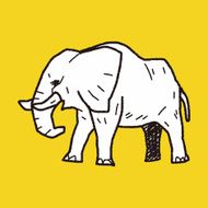elephant doodle N7