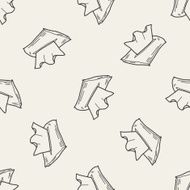 facial tissue doodle seamless pattern background N3