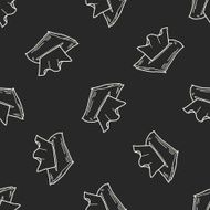 facial tissue doodle seamless pattern background N5