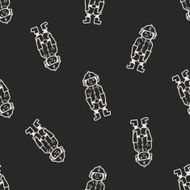 fireman doodle seamless pattern background N2