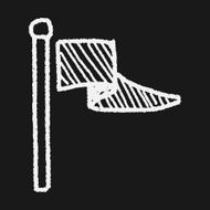 flag doodle drawing N13