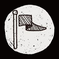 flag doodle drawing N14