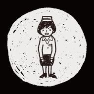 flight attendant doodle N10