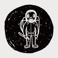 gas mask doodle N6