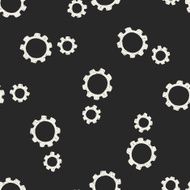 gear doodle seamless pattern background N2
