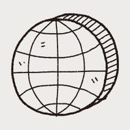 globe doodle N25