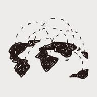 globe social doodle N6