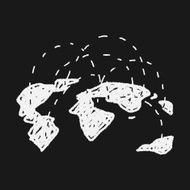 globe social doodle N8