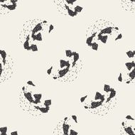 globe social doodle seamless pattern background N2