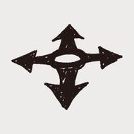 GPS arrow doodle N5