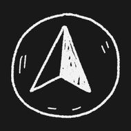 GPS arrow doodle N6