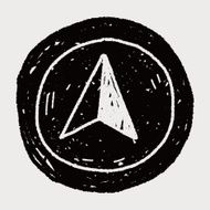 GPS arrow doodle N9