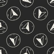 GPS arrow doodle seamless pattern background N3