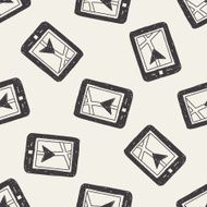 GPS doodle seamless pattern background