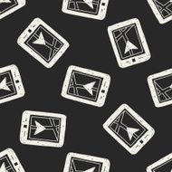 GPS doodle seamless pattern background N4