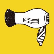 Hair dryer doodle N12
