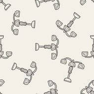 hanging lamp doodle seamless pattern background