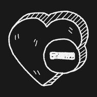 heart like doodle N10