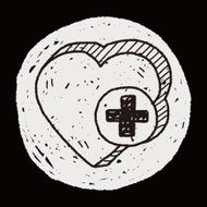 heart like doodle N12