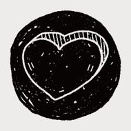 heart like doodle N14