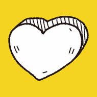 heart like doodle N17