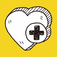 heart like doodle N18