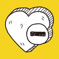 heart like doodle N19