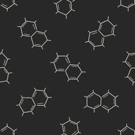 hexagon science doodle seamless pattern background N3