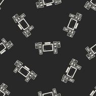 home tv doodle seamless pattern background N2