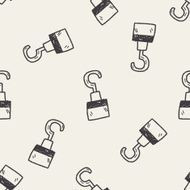 hook doodle seamless pattern background N3