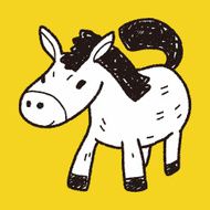 horse doodle N7