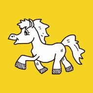 horse doodle N8