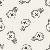 idea doodle seamless pattern background