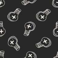 idea doodle seamless pattern background N3