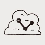 internet cloud doodle drawing N32