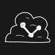 internet cloud doodle drawing N33