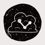 internet cloud doodle drawing N35
